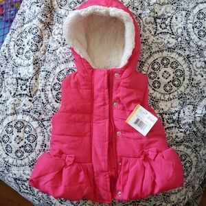 NWT Little Me Hooded Vest